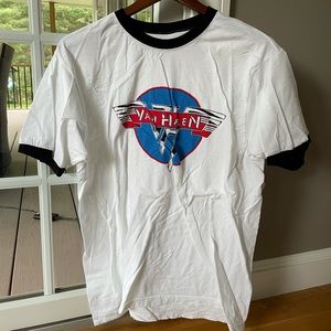 Van Halen White Ringer Tee
